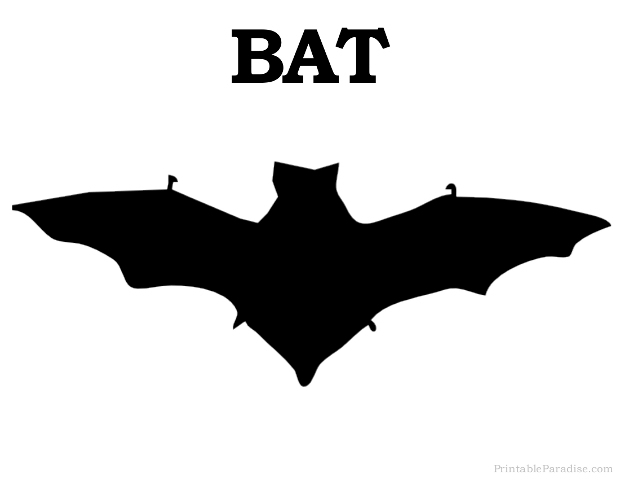 Printable Bat Silhouette