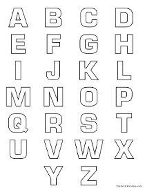 alphabet outline letters