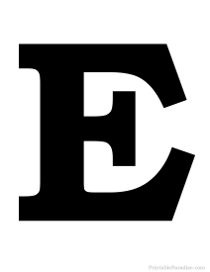 Printable Silhouette Letters - Print Silhouette ABC's
