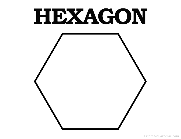 Free Printable Hexagon Shapes