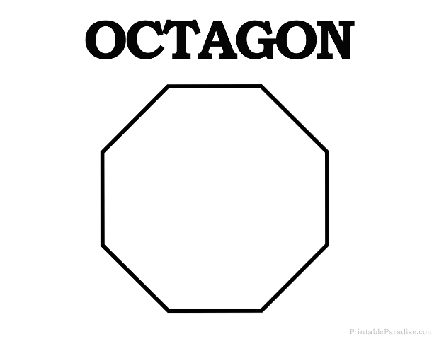Printable Octagon Shape Print Free Octagon Shape
