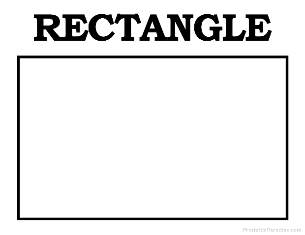Free Printable Rectangle Template In Red