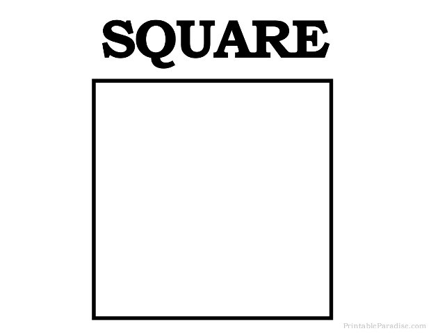 printable square shape
