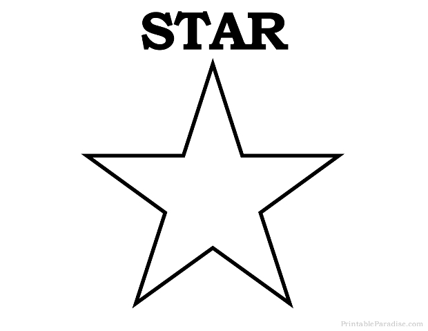 printable star shape