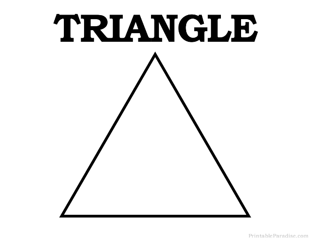Printable Triangle Shape Print Free Triangle Shape