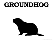 Groundhog Silhouette