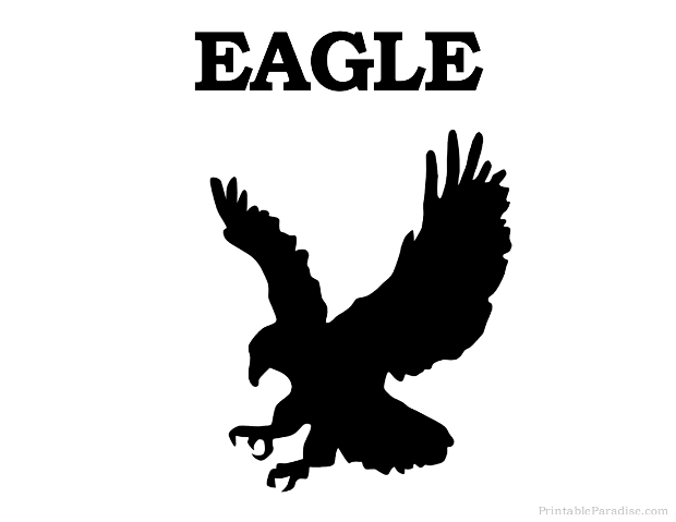 Printable Eagle Silhouette