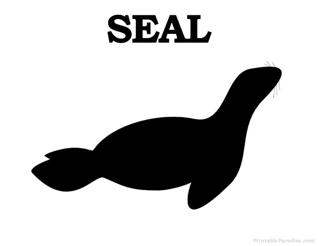 Printable Seal Silhouette