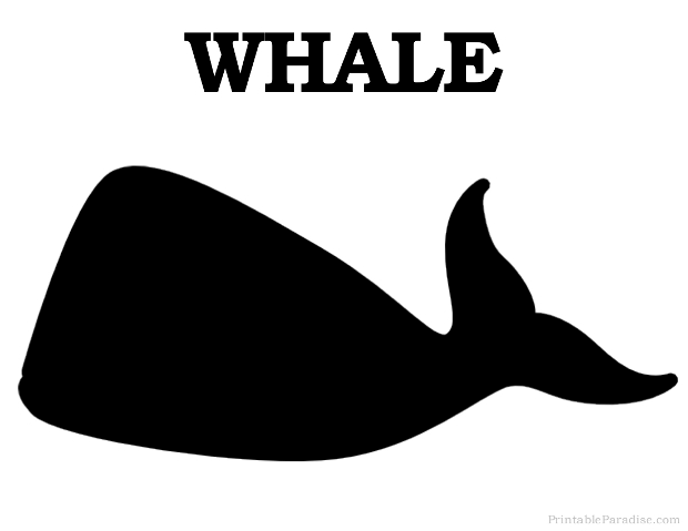 Printable Whale Silhouette
