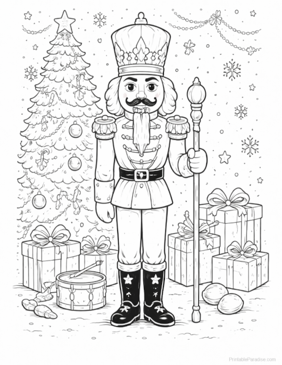 Printable Nutcracker Coloring Page