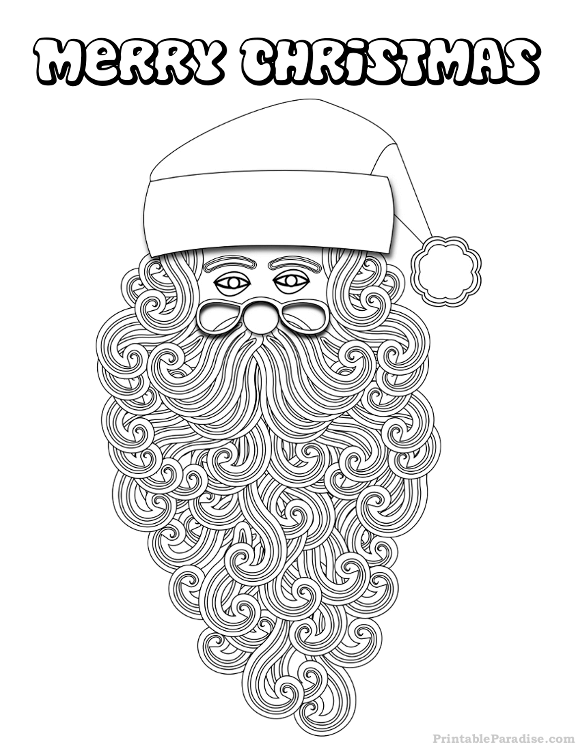 Printable Santa Claus Coloring Page