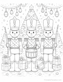 Toy Soldiers Coloring Page