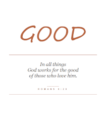 Romans 8:28 Verse Wall Art 