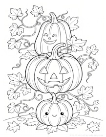 Halloween Pumpkin Coloring Sheet