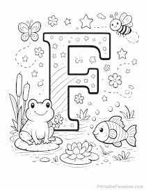 Letter F Coloring Sheet