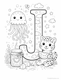 Letter J Coloring Sheet