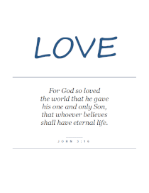 John 3:16 Verse Wall Art 