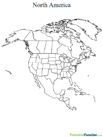 Map of North America