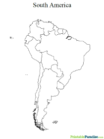 Map of South America