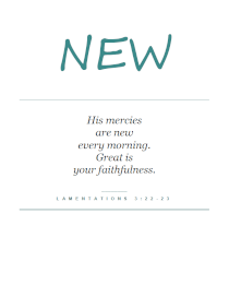 Lamentations 3:22-23 Verse Wall Art 