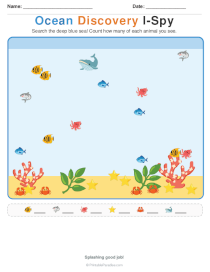 Ocean Discovery I Spy Worksheet