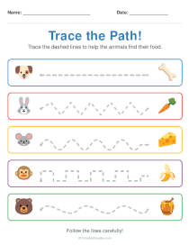 Path Tracing Worksheets