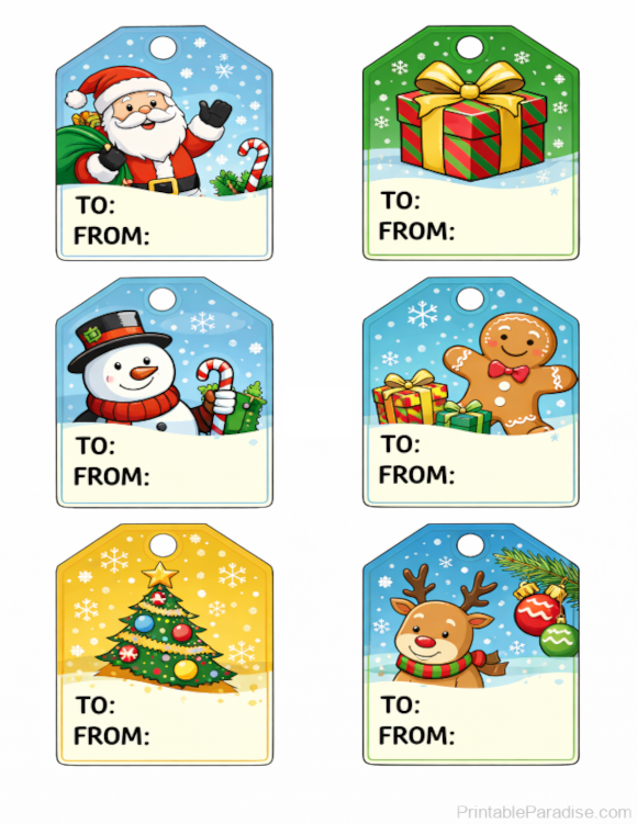 Printable Christmas Gift Tags