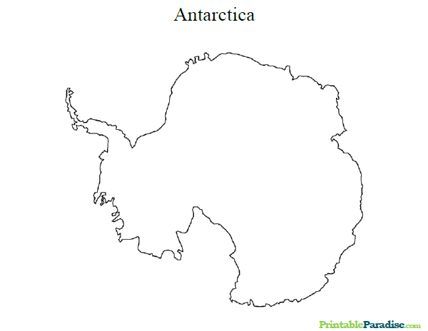 Printable Map of Antarctica