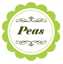 Peas Jar Labels