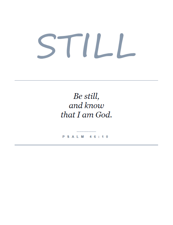 Printable Psalm 46:10 Scripture Wall Art