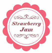 Strawberry Jam Jar Labels
