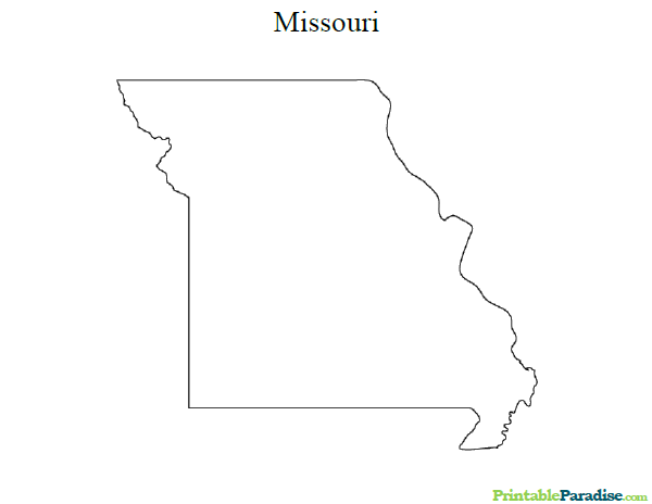 Printable Map of Missouri