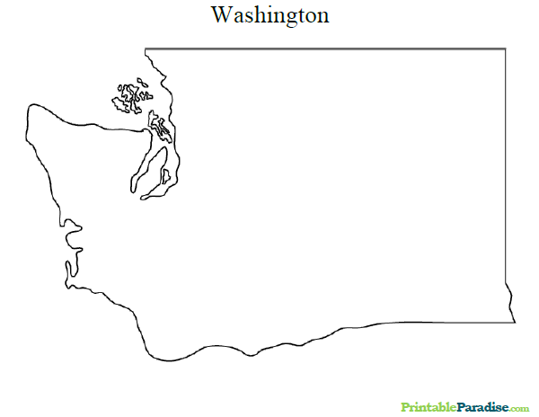 Printable Map of Washington