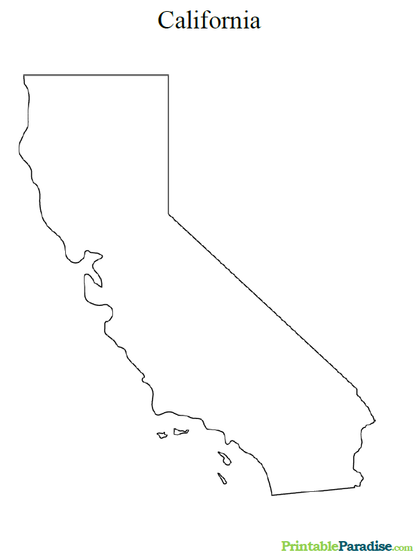 Printable Map of California