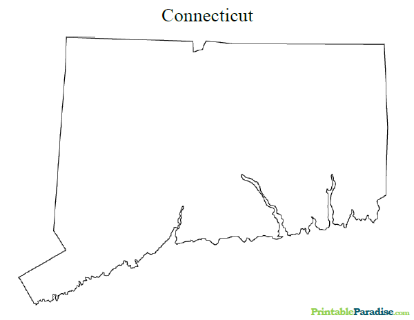 Printable Map of Connecticut