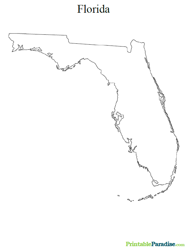 Printable Map of Florida