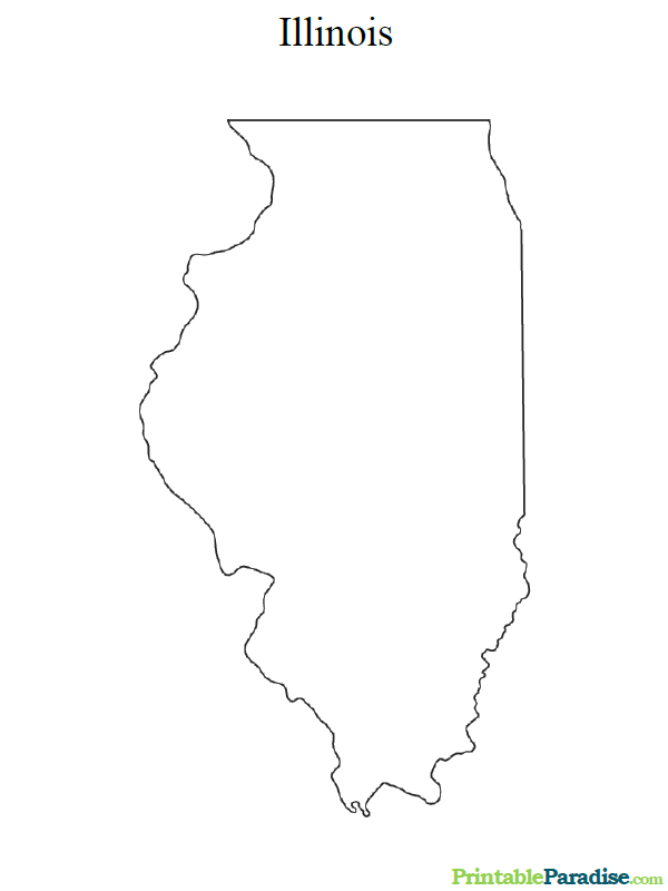 Printable Map of Illinois