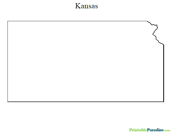 Printable Map of Kansas