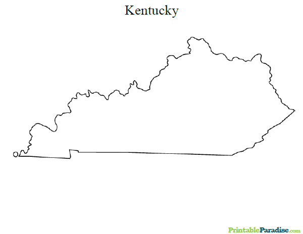 Printable Map of Kentucky