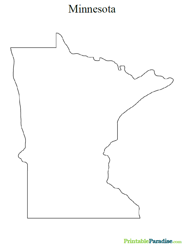 Printable Map of Minnesota