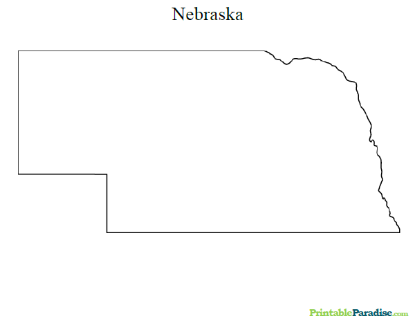 Printable Map of Nebraska