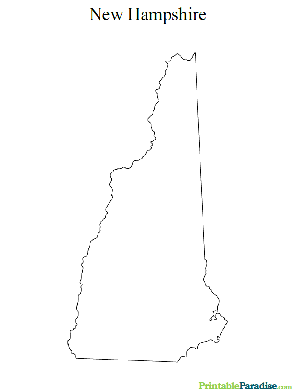 Printable Map of New Hampshire