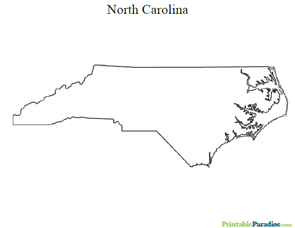 Printable Map of North Carolina