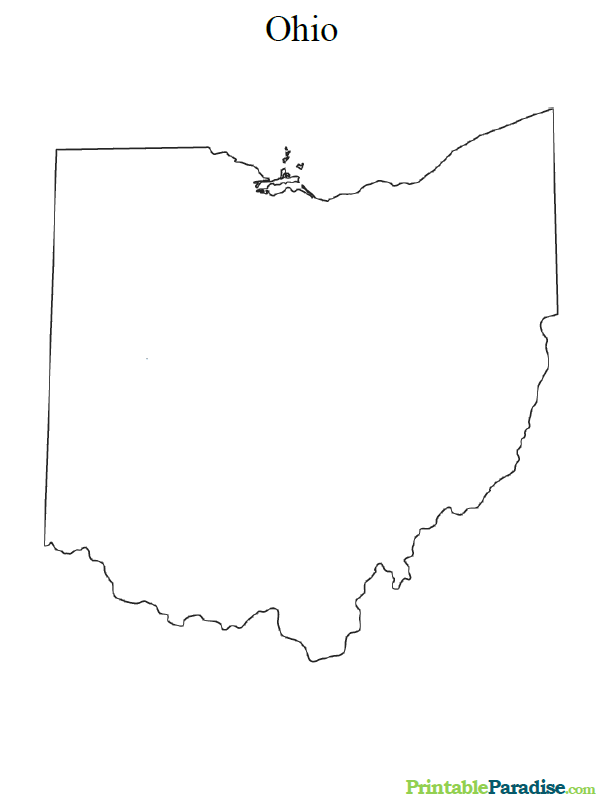 Printable Map of Ohio