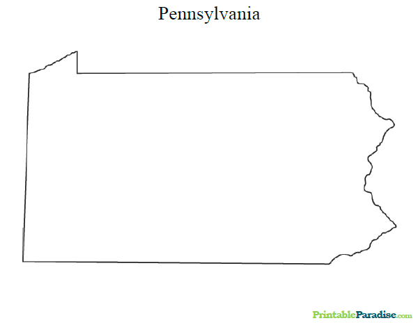 Printable Map of Pennsylvania