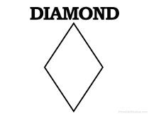 Diamond Shape for Kids Learning