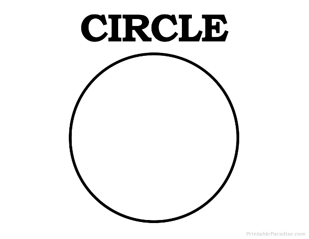Printable Circle Shape