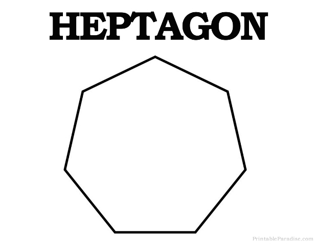 Printable Heptagon Shape