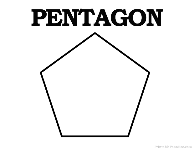 Printable Pentagon Shape Template Printable Word Searches