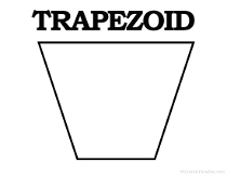 Trapezoid Shape for Kids Learning